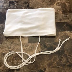 White tube top—- lace up back, never worn!